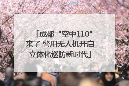 成都“空中110”来了 警用无人机开启立体化巡防新时代